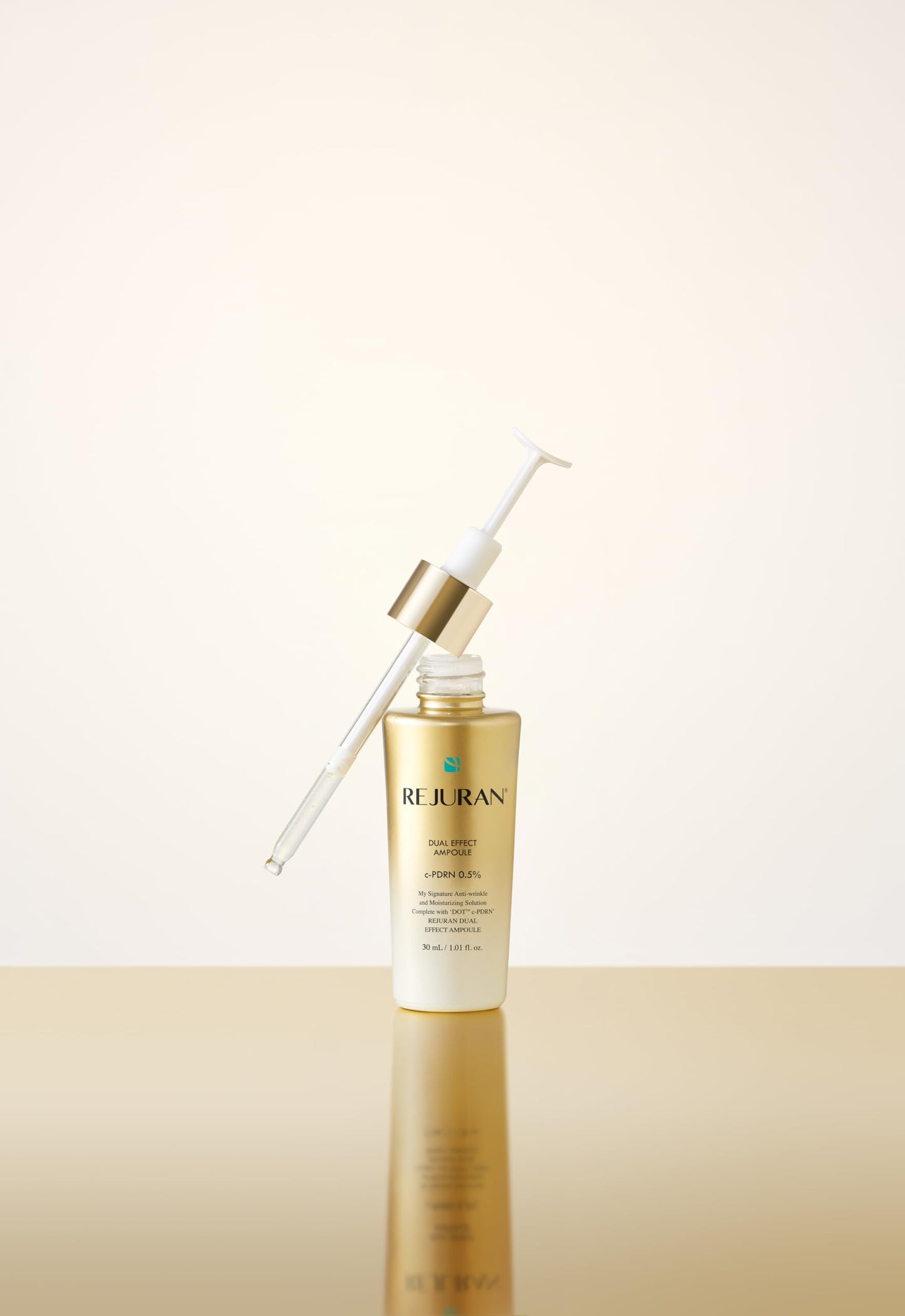 REJURAN® Dual Effect Ampoule, DOT DUAL c-PDRN® - Salmon DNA Face Serum for Deep Rejuvenation, Wrinkle Care, Firming, Skin Elasticity with Visible Anti-Aging Results. Korean Skincare (1.01 fl oz)