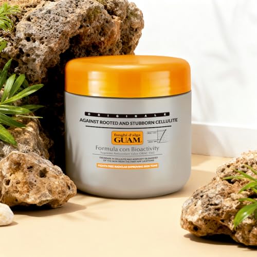 Guam Anti-Cellulite Body Wrap for Thighs & Legs - Max Strength Seaweed Mud