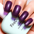 Firedeep G-Purple Pearl Gel Nail Polish 16ML Big Bottle Glitter UV/LED Soak Off