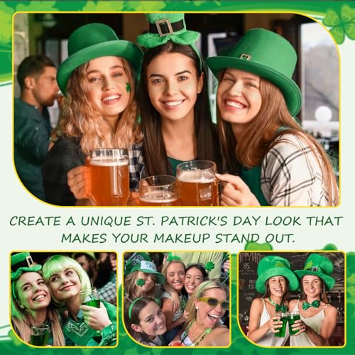 St. Patrick's Day Freckle Face Stickers - 8 Waterproof Designs