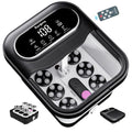 Ranjova Foot Spa Electric Rotary Massage with Heat, Bubble, Remote Control - Black