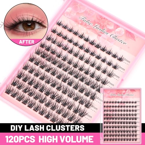 D Curl Lash Clusters 120 Pack Mix Sizes Dovetail Lashes