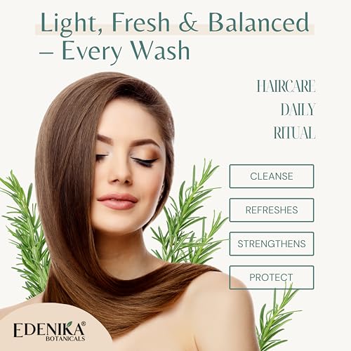 Edenika Botanicals Rosemary Oil Shampoo with Biotin, 16 fl oz