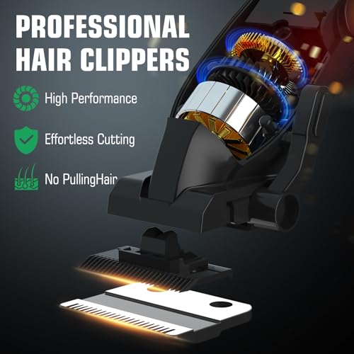 BILLAR Professional Hair Clipper for Men Hair Cutting Kit Men's Beard Trimmer Hair Trimmer Shaver Cordless Barber Clippers and Trimmers£¨Green£©