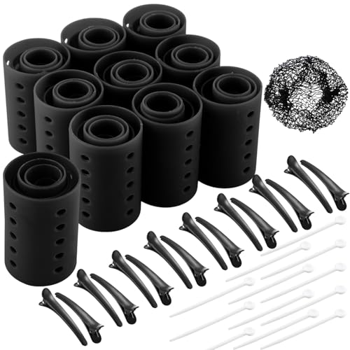 WILLBOND 141-Piece Hair Rollers Set with 60 Curlers, 6 Sizes