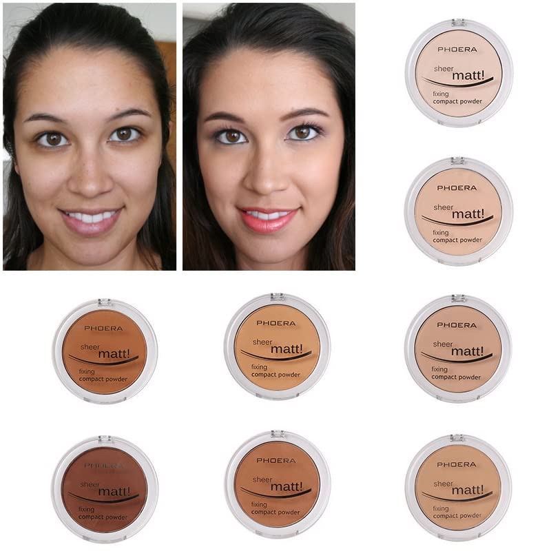 PHOERA Matte Face Powder 2 Pack - Oil Control & Full Coverage