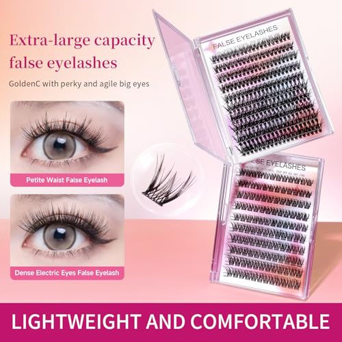 Lash Clusters Eyelash Extensions Kit 120Pcs DIY Beginner