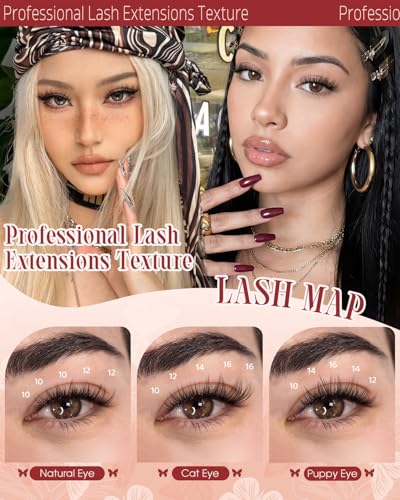Higu Clace Lash Clusters Kit 300pcs Lash Kit-300pcs Wispy Eyelash Clusters