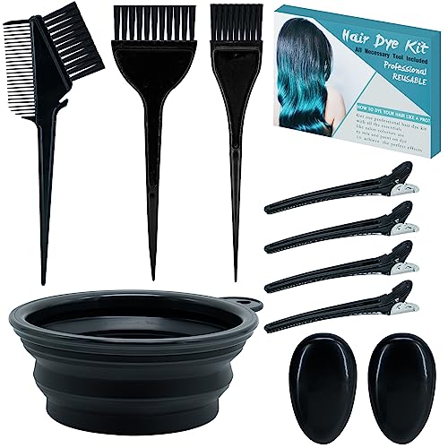 Xarchy 10-Piece Hair Bleach Kit with Dye Brush & Color Bowl