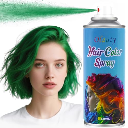 BliBling Green Temporary Hair Spray for Kids & Adults - Washable Color Dye, 4.06Oz