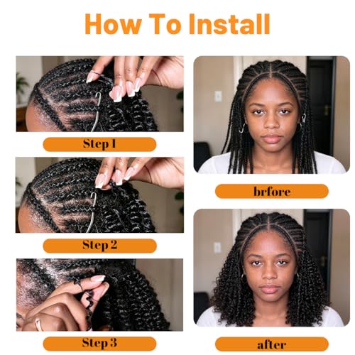 Feather Crochet Hair 18 Inch Pre-Looped Synthetic Curly Braids