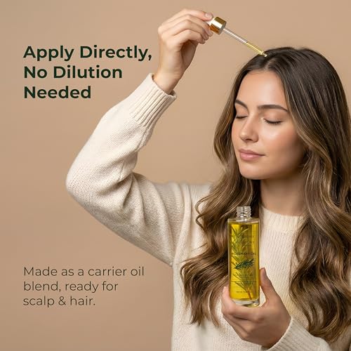 Organic Rosemary Oil for Hair Growth – Biotin & Castor Oil