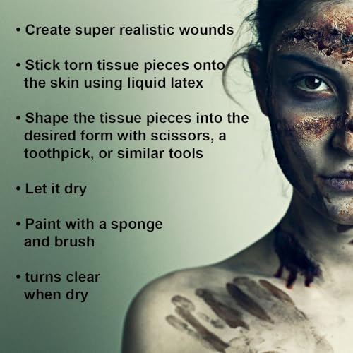 Liquid Latex Fake Skin FX Makeup 100ml - Wounds & Scars