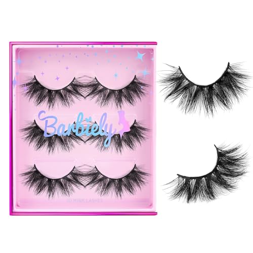 18mm Mink Eyelashes - 3D Fluffy False Lashes (3 Pairs)