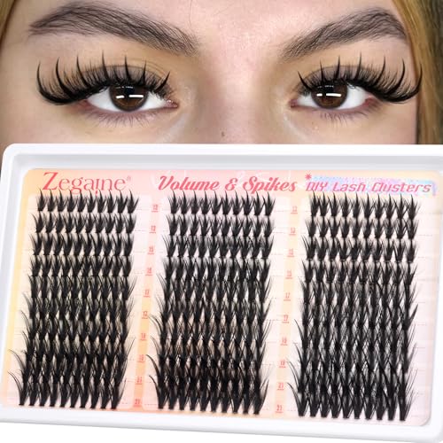 Manga Cluster Lashes 300Pcs 13-21MM D-Curly Wispy Eyelash Extensions
