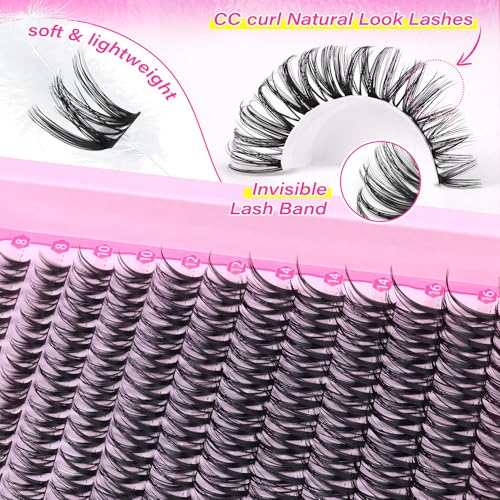 D Curl Wispy Lash Clusters – DIY Eyelash Extensions 8-16mm