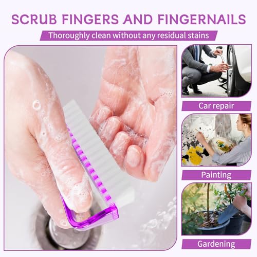 8Pcs Nail Brush Set for Hand and Foot Cleaning - Manicure & Pedicure Tools