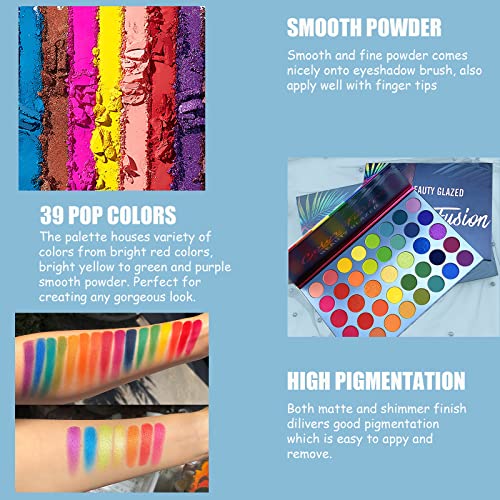 39-Shade Eyeshadow Palette – Pigmented Matte & Shimmer