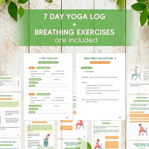 Chair Yoga for Seniors Over 60 - 30-Day Challenge Book