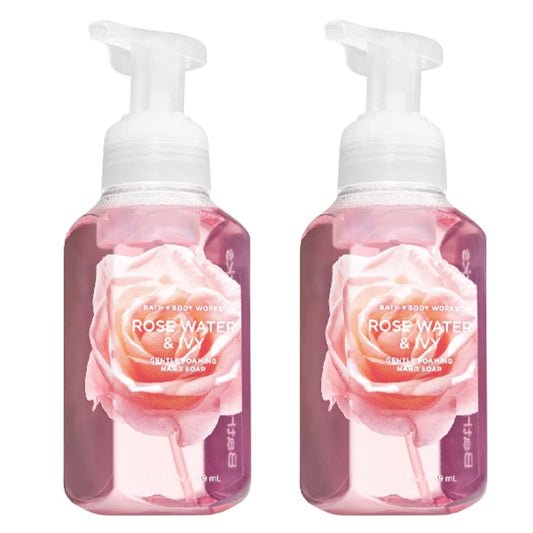 Bath & Body Works Gentle Foaming Hand Soap in ROSE WATER & IVY (Pack of 2)