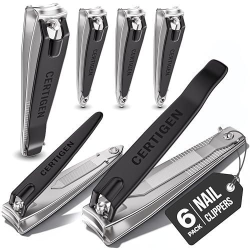 Nail Clippers Set 6-Pack - Toenail & Fingernail Clippers