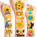96 PCS Sunflower Temporary Tattoos for Kids - Party Favors