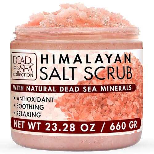 Dead Sea Collection Himalayan Salt Scrub ? Exfoliating Body Scrub for Women ? Moisturizing and Nourishing Skin ? with Pure Oils and Dead Sea Minerals (23.28 Oz)
