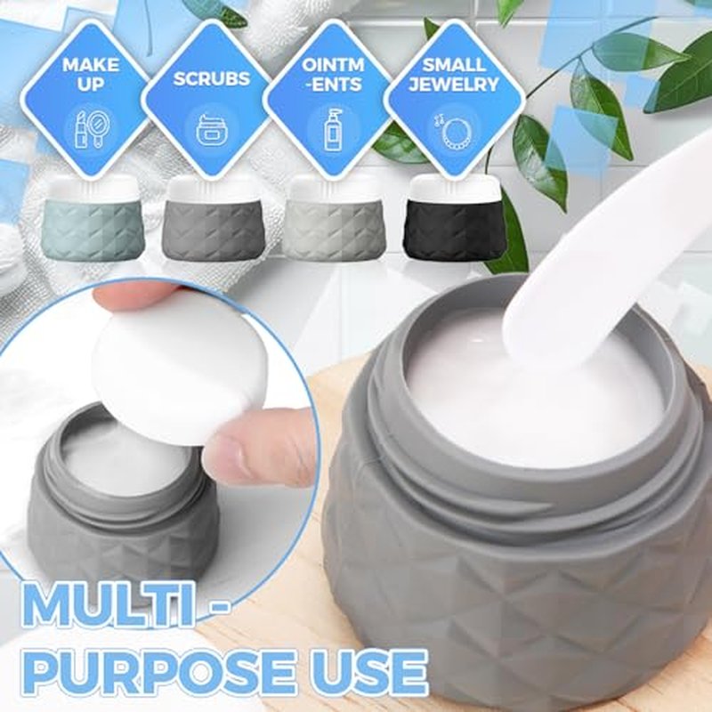 16-Pack TSA Approved Travel Bottles & Jars Set with Silicone Containers
