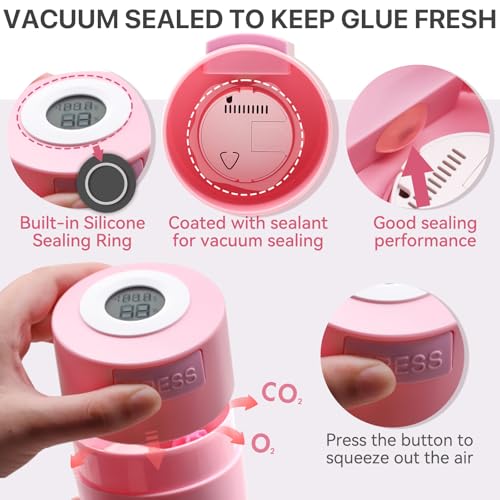 Eyelash Glue Storage Container with Thermometer | Lash Extensions