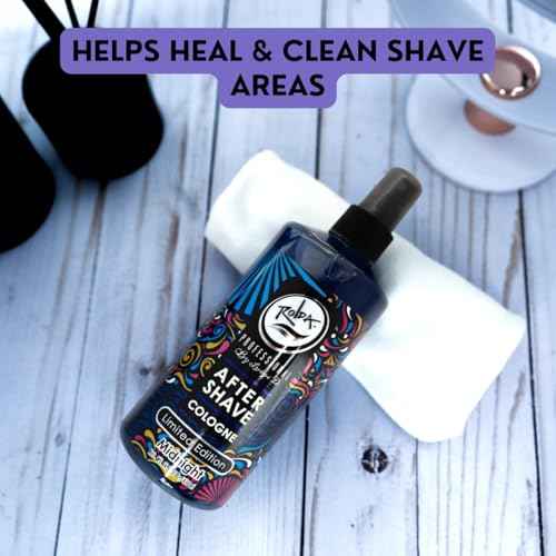 Rolda Midnight After Shave Tonic Cologne For Men - Post Shave Tonic Spray, Calms Irritation, Helps Heal & Clean Shaved Areas, Masculine Fragrance (14.54oz | 430ml)