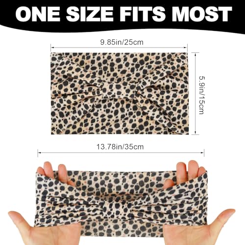 Cobahom Wide Headbands for Women (6-Pack) - Stretchy, Non-Slip