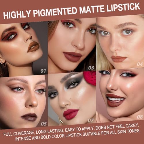 BINGBRUSH 2-in-1 Gradient Lip Liner & Lipstick Set (6 Colors)