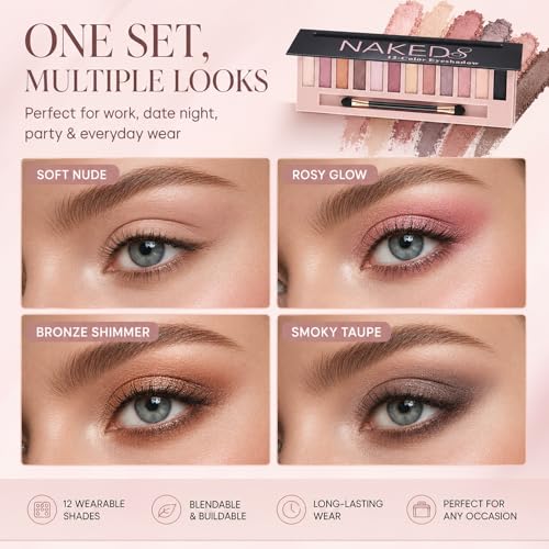 Sulily 24 Colors Naked Eyeshadow Palette, Matte Shimmer
