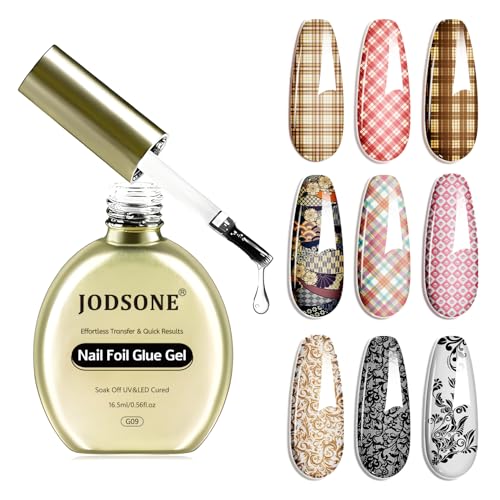 JODSONE Nail Foil Glue Gel 16.5ml – UV Cure Transfer