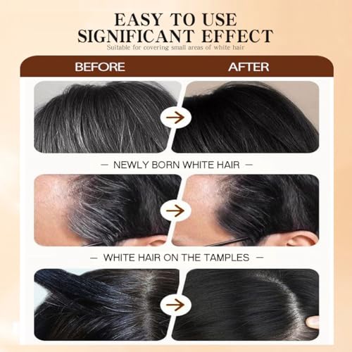 MOONGAZE 2-Pack Waterproof Root Touch-Up Hair Color Stick & Comb for Gray Coverage
