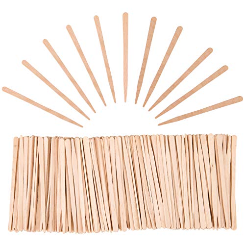 Hedume 2000 Pieces Wax Sticks, Wood Spatulas Applicator Craft Sticks, Small Wax Spatulas Hair Removal Eyebrow and Body