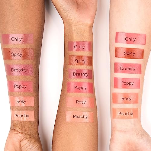 Saie Radiant Glow Duo - Dew Liquid Blush (Chilly, .40 oz) + Glowy Super Gel (Starglow, 1 oz) - Hydrating Cream Blush & Illuminating Primer for a Luminous, Natural Finish