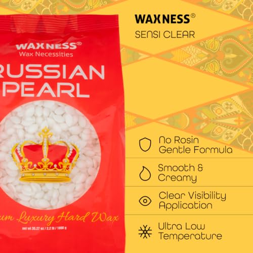 Russian Pearl Hard Wax Beads 1kg - Stripless Professional Wax