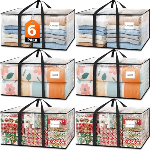 Extra Heavy Duty Clear Storage Bags - Oversized Moving Totes
