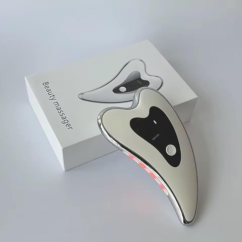 Electric Gua Sha Microcurrent Face Massager with Vibration