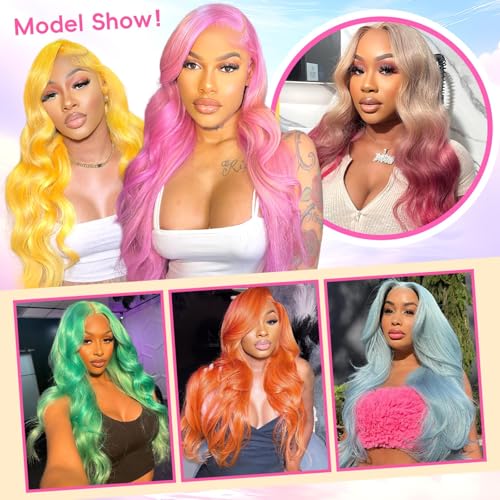 Cloudeer 613 Blonde Human Hair Lace Front Wig 13x6 Body Wave, Natural & Dyed Ready