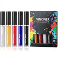 Matte Liquid Lipstick Sets - 5pcs Halloween Lip Gloss Makeup Supplies to Make Your Own Lip Gloss Shades, DIY Makeup Lip Stain for Halloween Masquerade Party Stage Daily Use Make Up