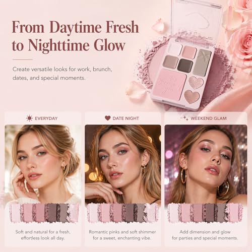 All-in-One Eyeshadow and Blush Palette - Velvet Matte & Shimmer