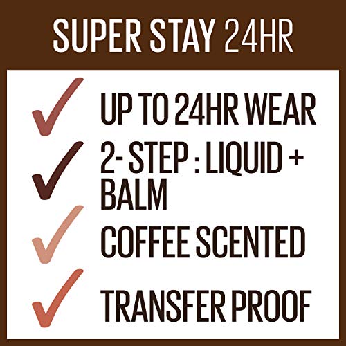 Maybelline SuperStay 24, 2-Step Liquid Lipstick, Coffee Edition, Chai Once More