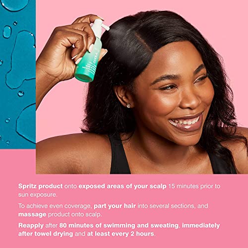 COOLA Organic Scalp Spray & Hair Sunscreen Mist with SPF 30, Dermatologist Tested Hair Care for Daily Protection, Vegan and Gluten Free, Ocean Salted Sage, 2 Fl Oz