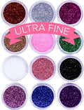 NYK1 Ultra Fine Glitter Set - 12 Colors Nail Art & Face