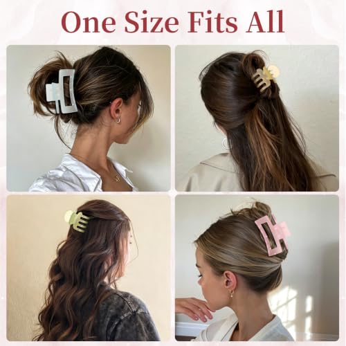 Ice Cream Hair Claw Clips for Women - 12 Pack, Strong Hold, Variation: Ice Cream