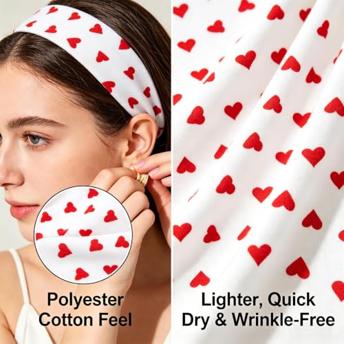 Vivid Color Soft Cloth Headbands for Women - 8 Pack, Trendy & Comfortable