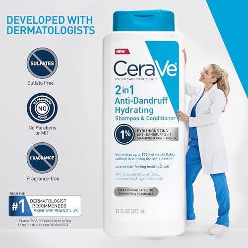 CeraVe Anti-Dandruff 2-in-1 Shampoo & Conditioner