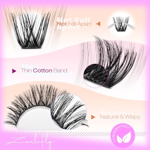 Wispy D-Curl Lash Clusters 10-18mm - 200pcs DIY Extensions